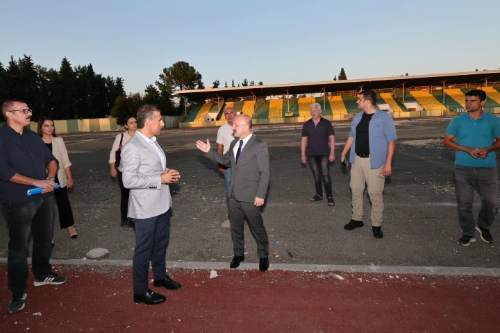 Vali Varol, Atatürk Stadyumu’nu İnceledi
