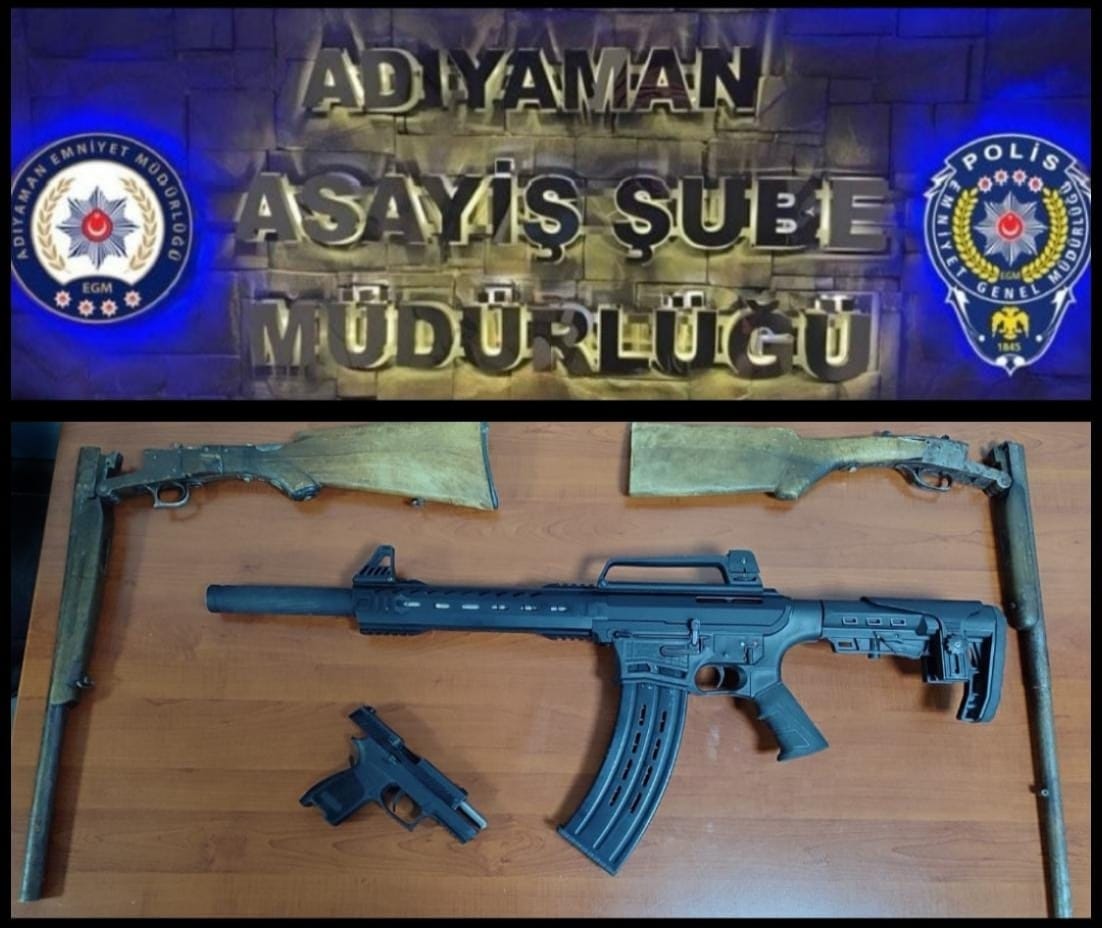 Tüfek ve Ruhsatsız Tabancaya 2 Gözaltı