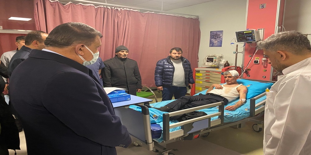 Gürkan'dan Yaralılara Hastanede Ziyaret