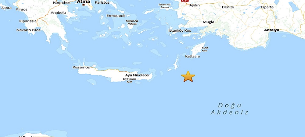 Akdeniz'de Deprem Meydana Geldi